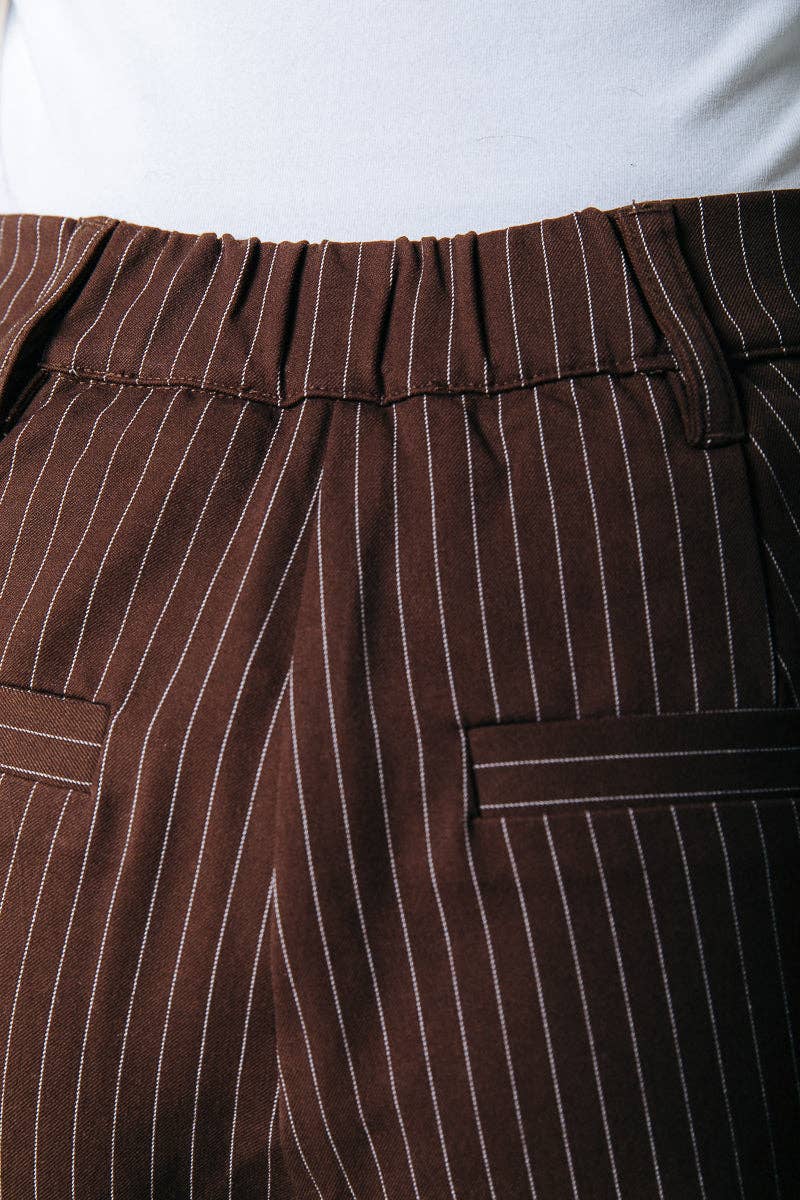 Rus Gestreepte Broek - Bruin