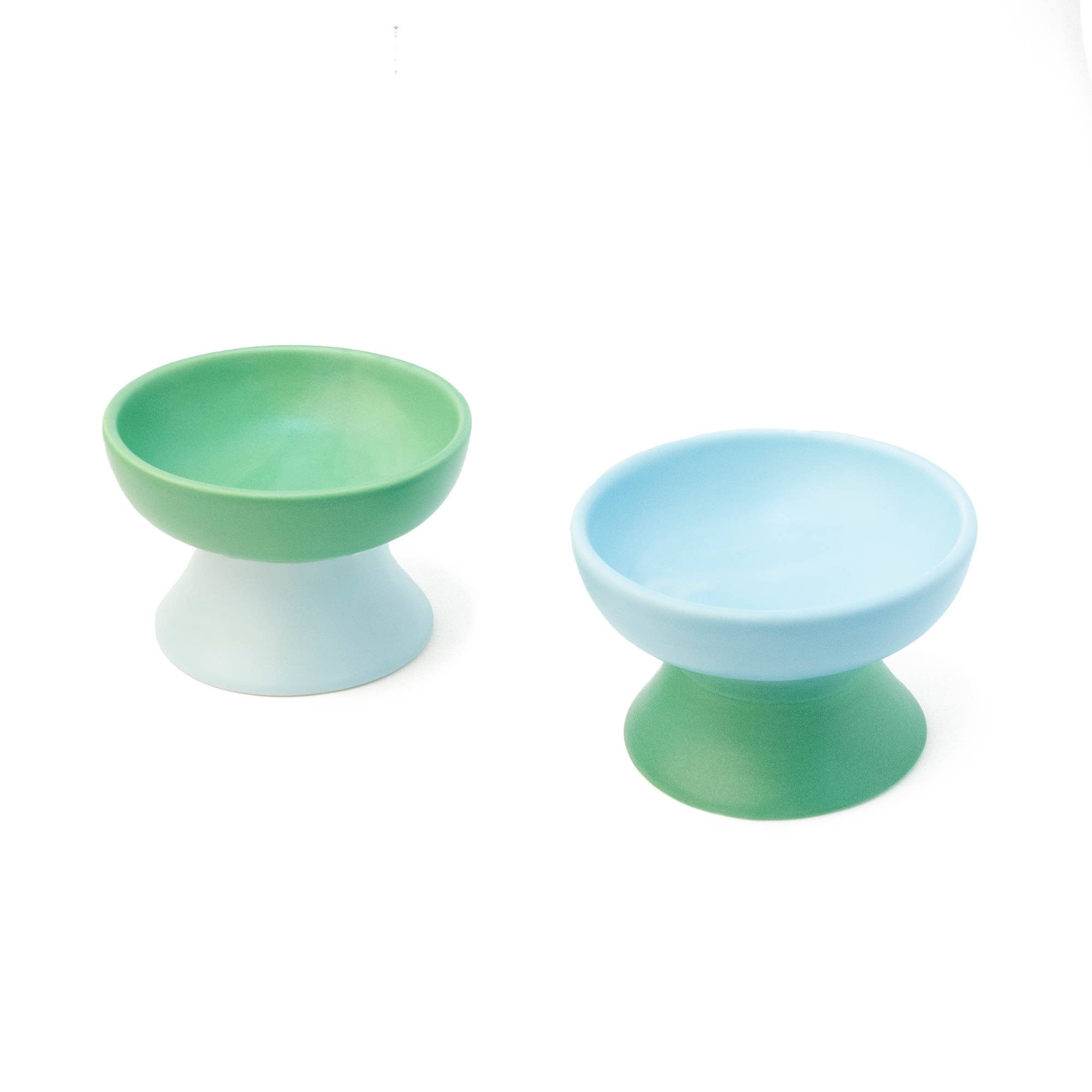 Verhoogde Voederbak - Blauw Groen