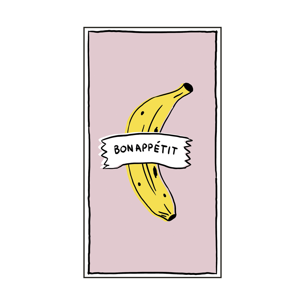 Rechthoekig papieren servet - Bon Appétit