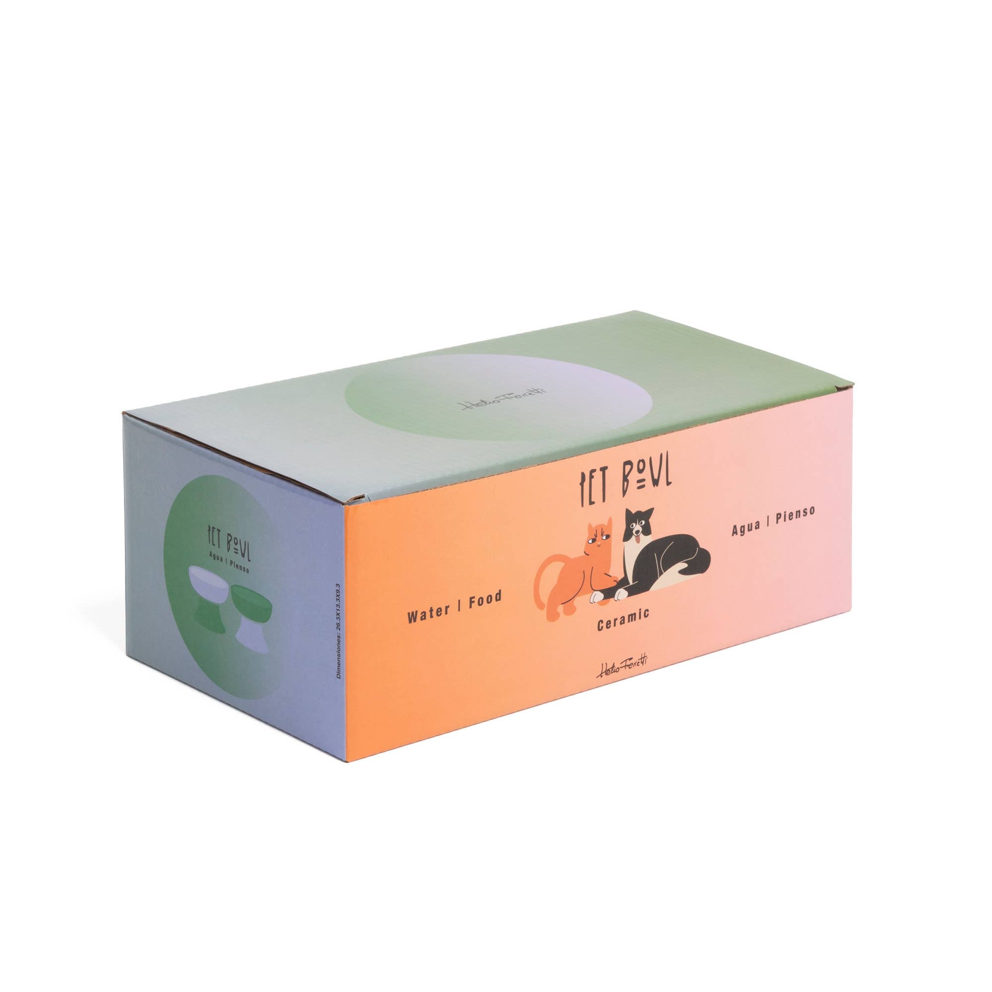 Verhoogde Voederbak - Blauw Groen