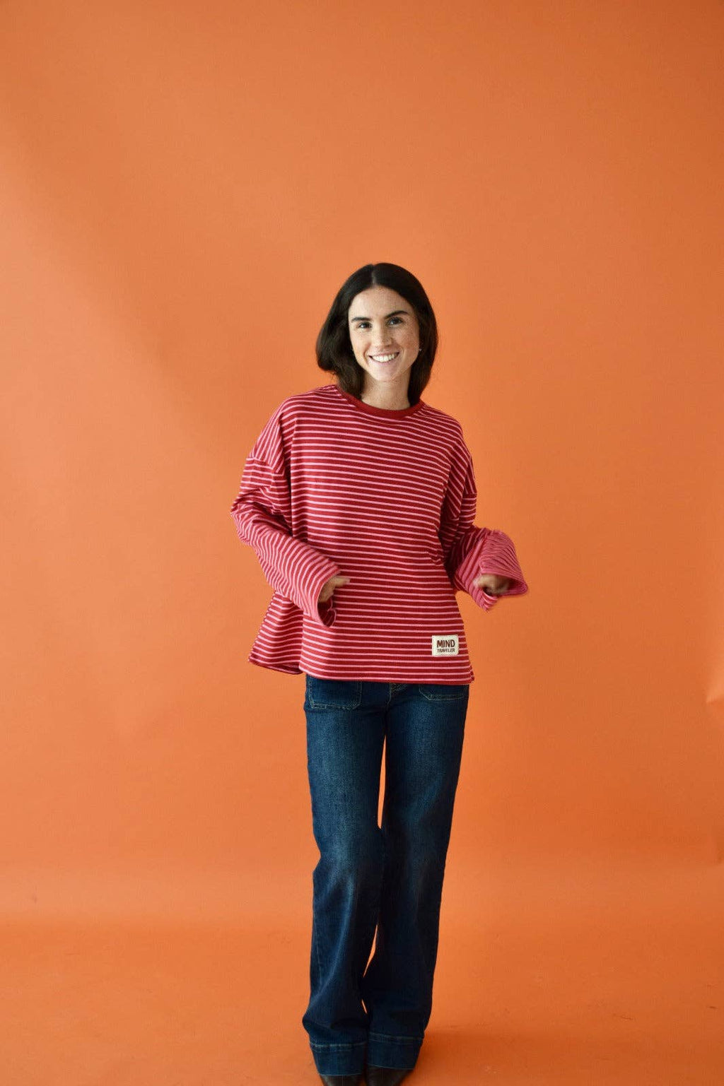 T-shirt rood en roze