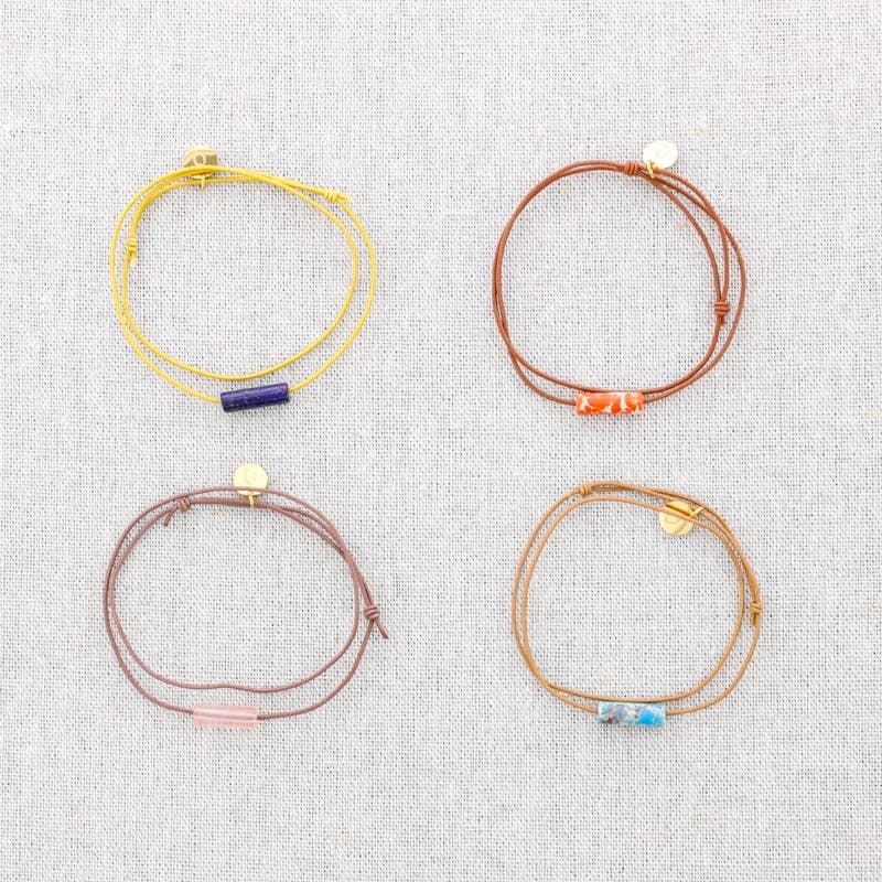 Elastische armband - Tube kraal