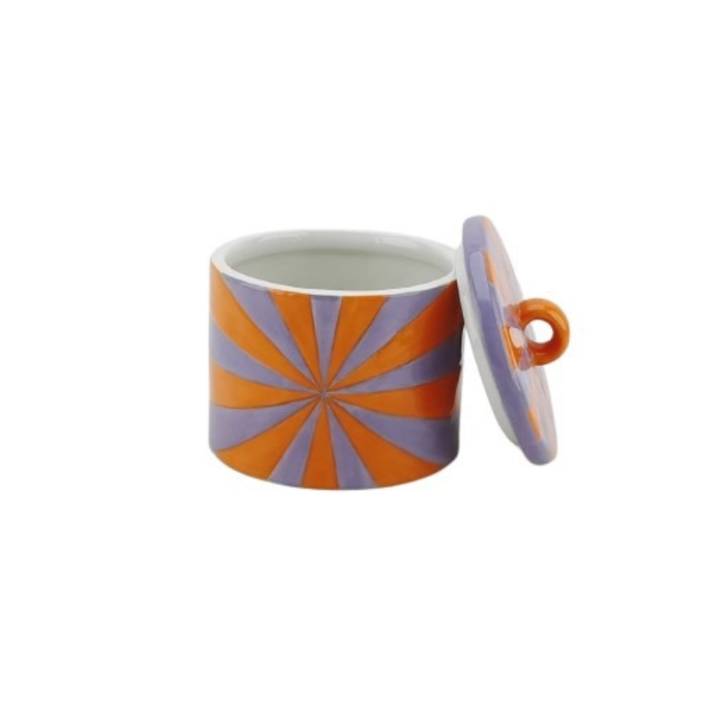 Opbergpot Swirl - Oranje/Lila