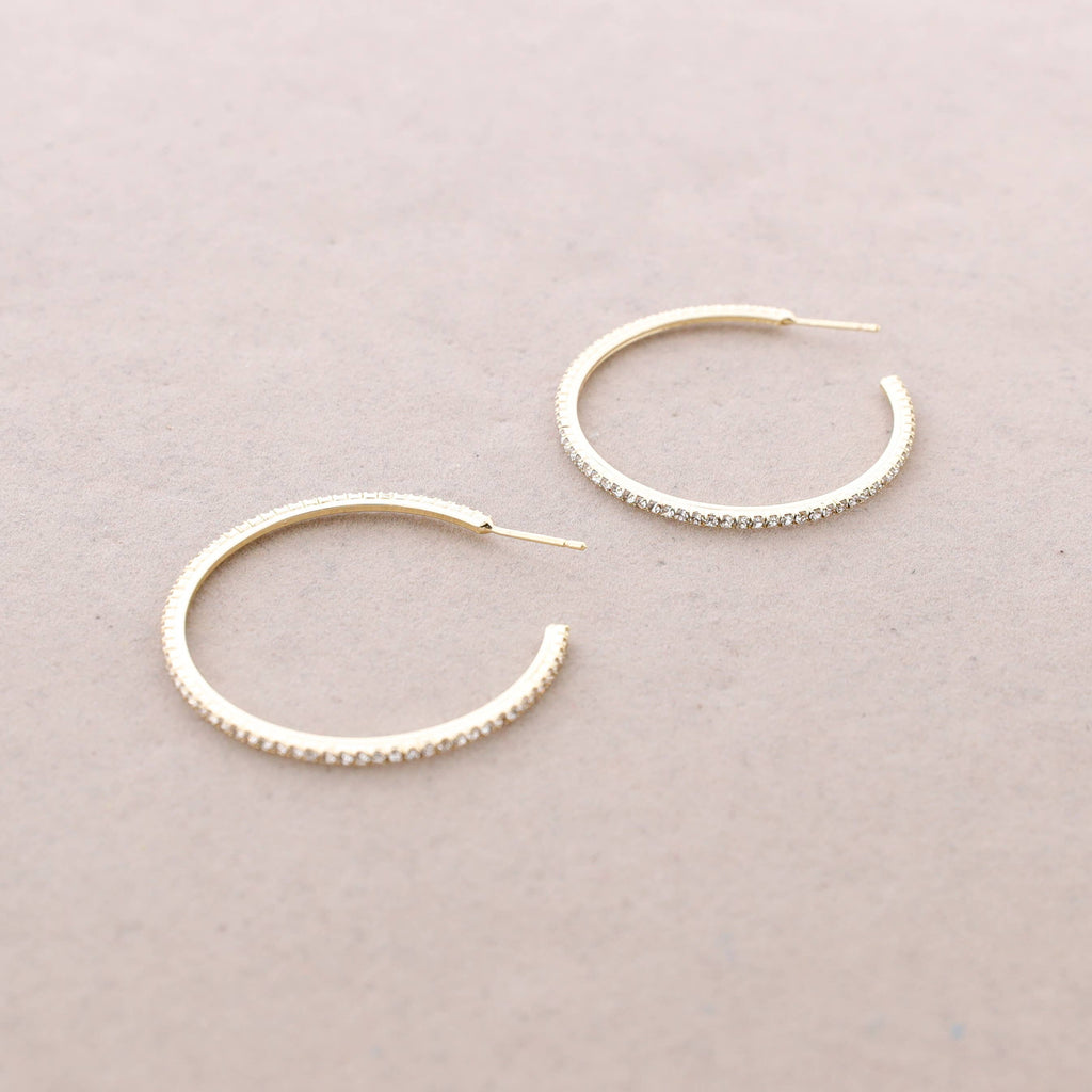 Oorringen Crystal Hoops