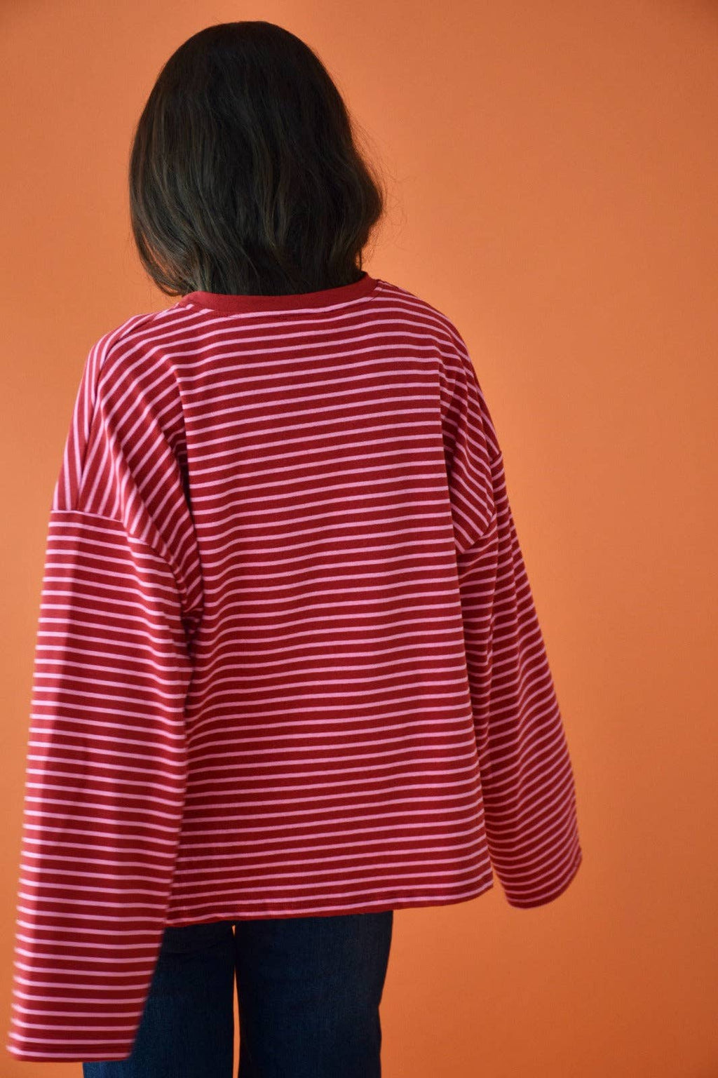 T-shirt rood en roze