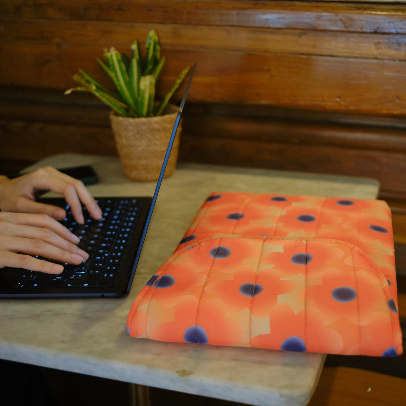 Puffy Floral Laptophoes