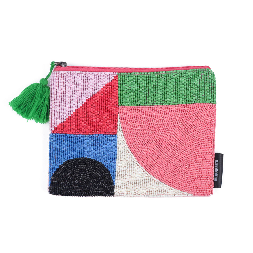 Beaded Clutch - Geometric