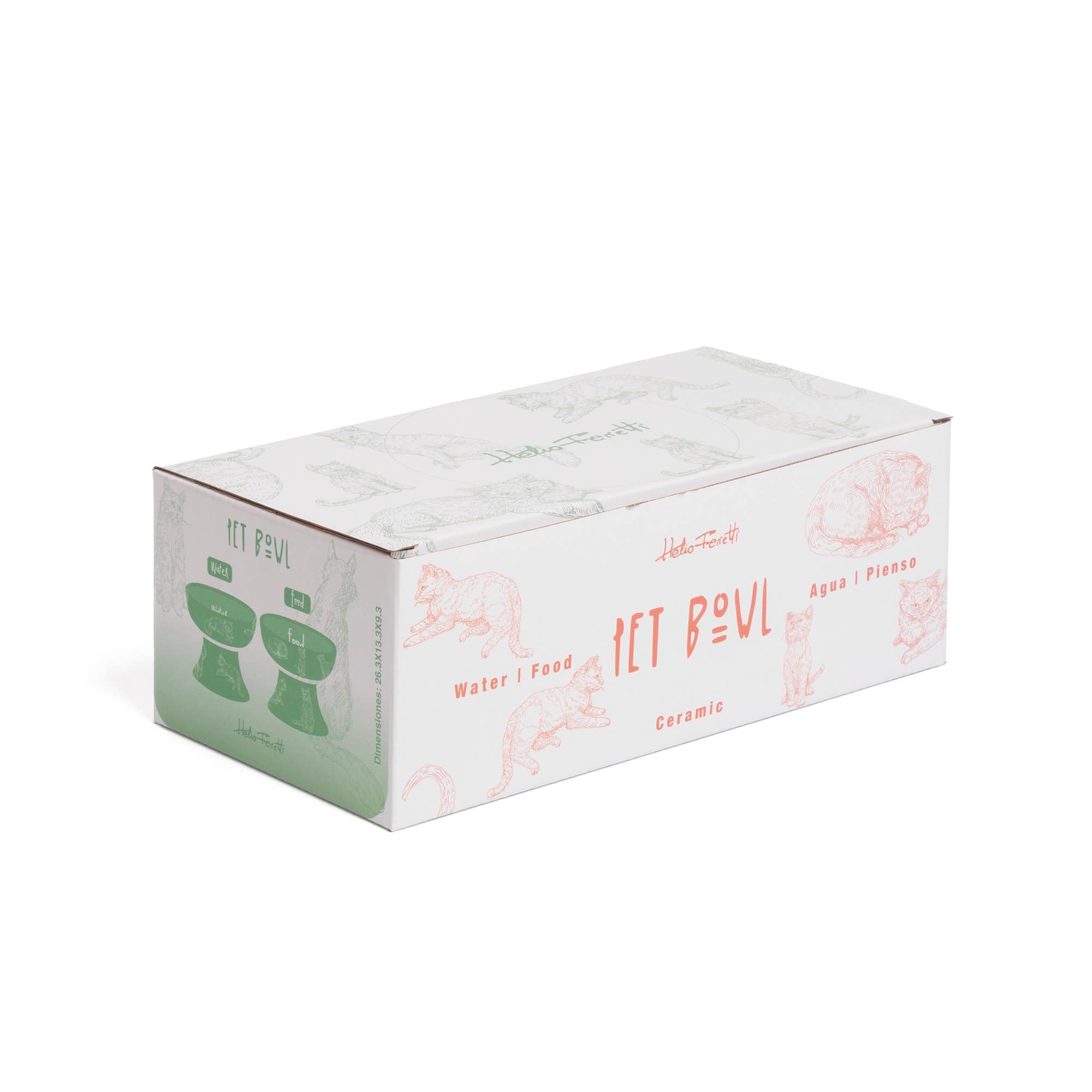 Verhoogde Voederbak - Wit