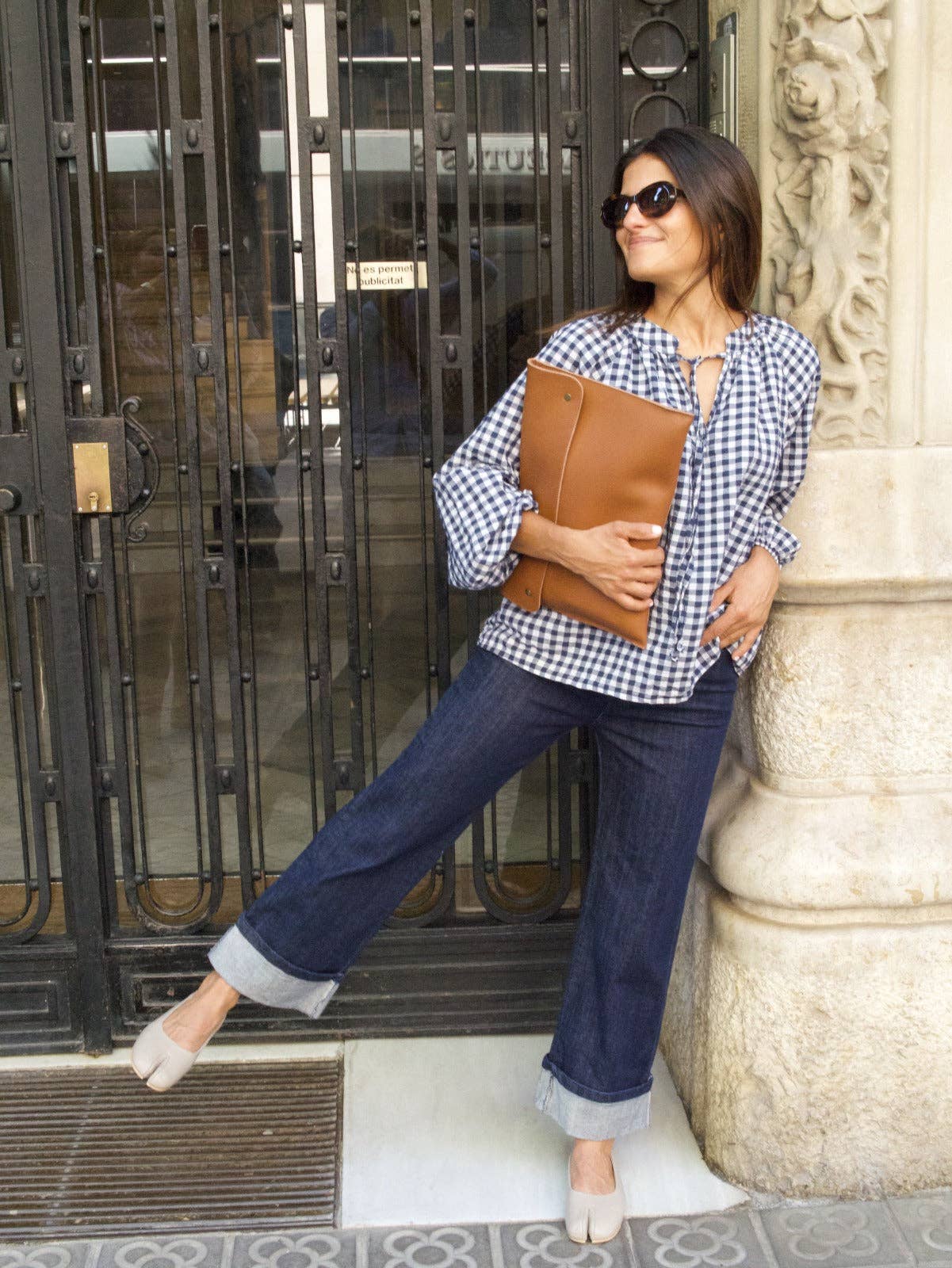 Blouse Matilde - Vichy Marine