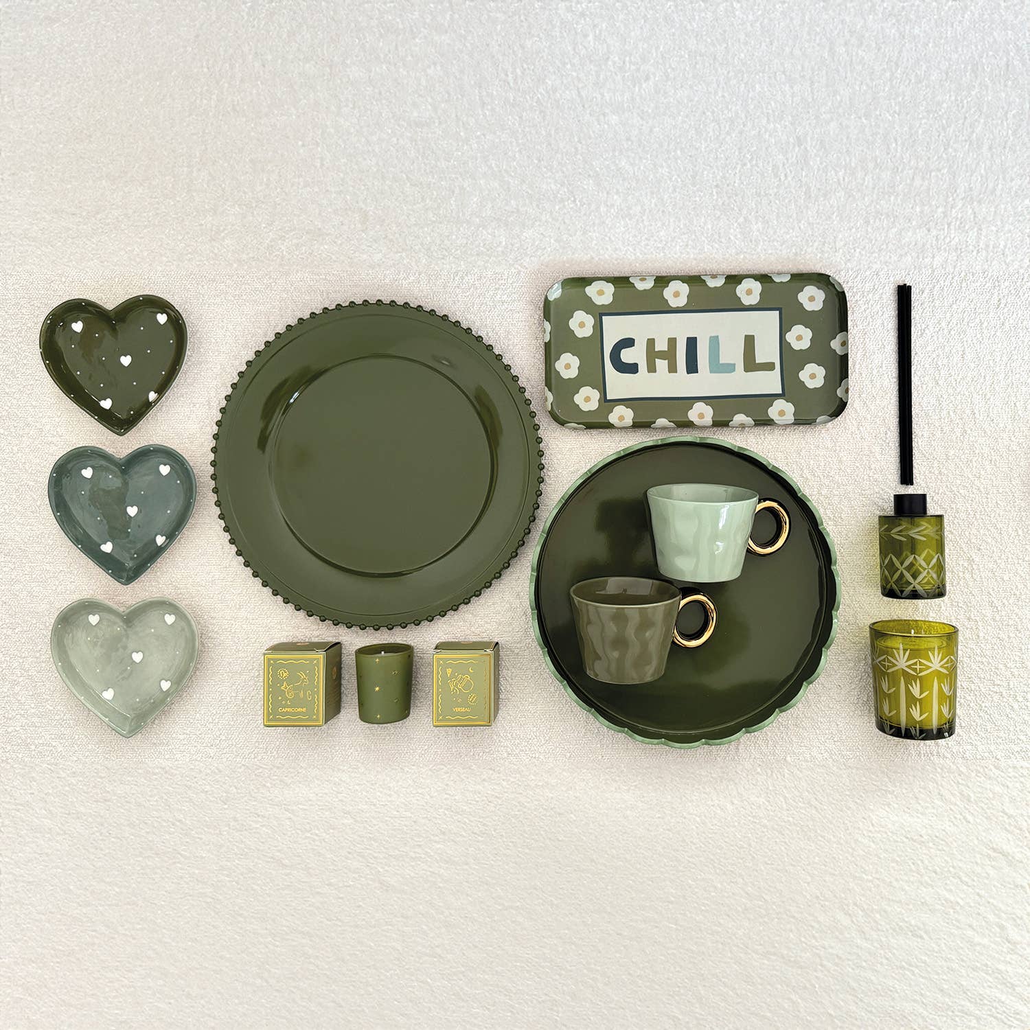 Rond golvend dienblad