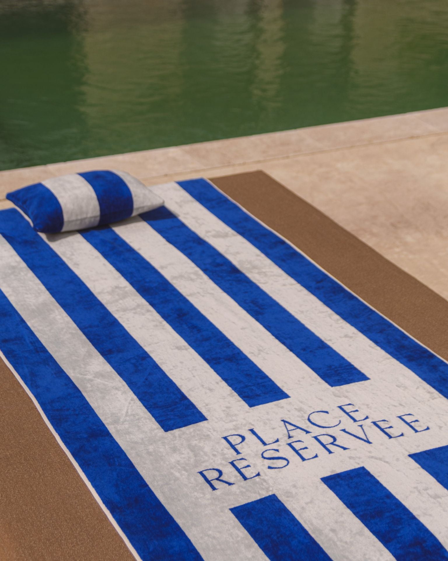 Place Reservee Kussen - Mykonos Blue