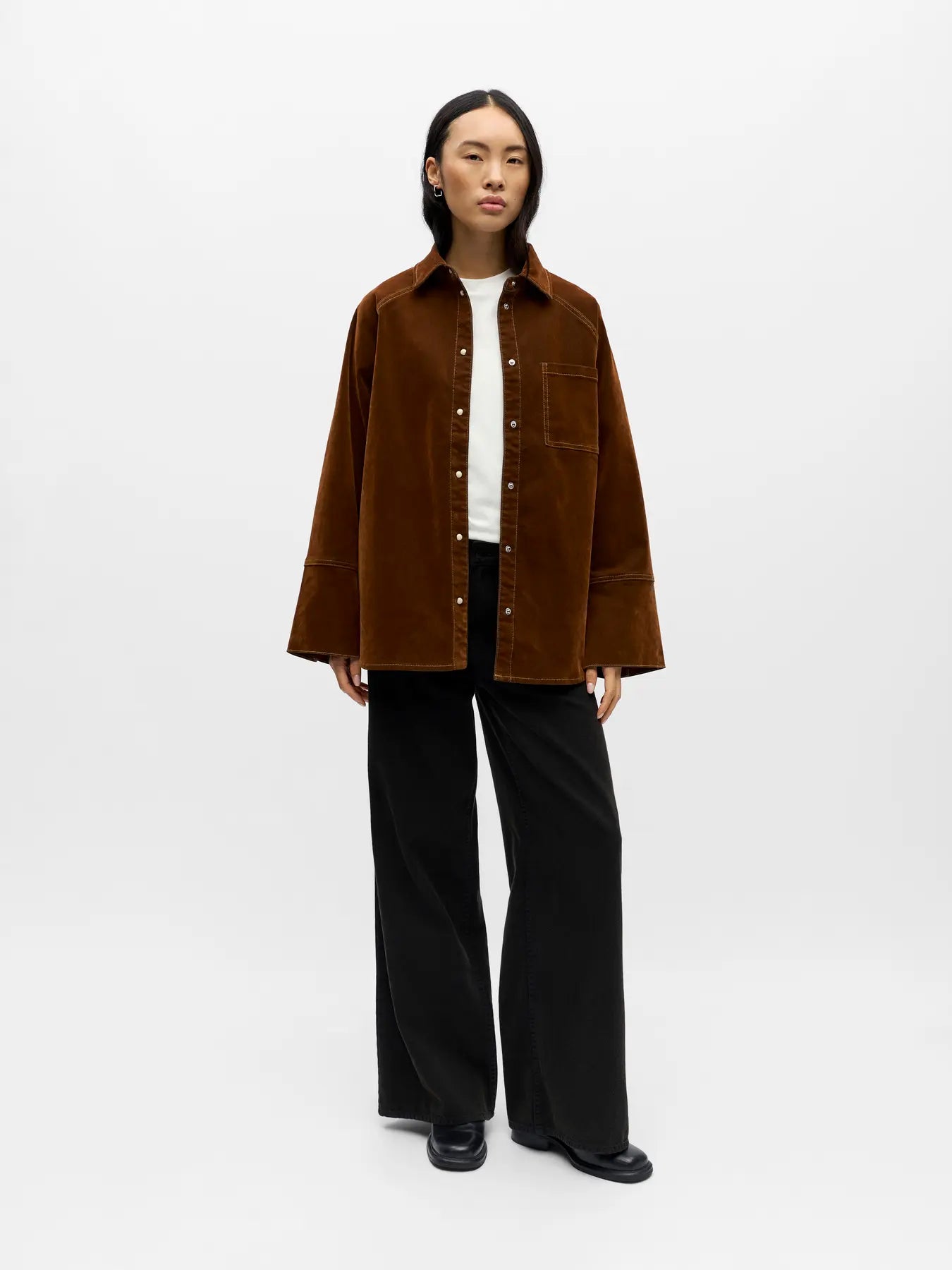 Object Suede Jacket - Seal Brown