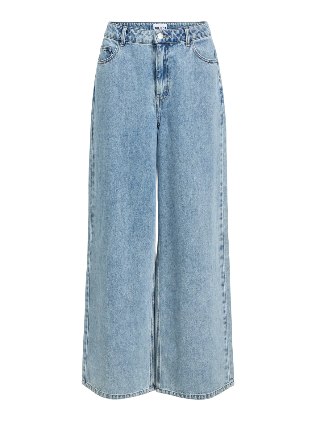 Object Wide Leg Jeans - Light Blue Denim