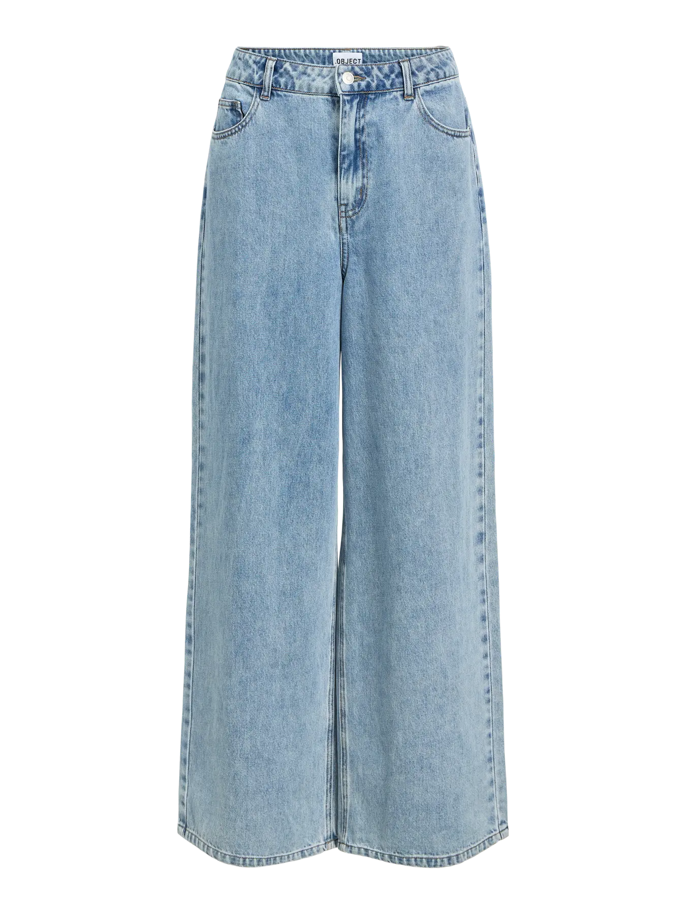 Object Wide Leg Jeans - Light Blue Denim