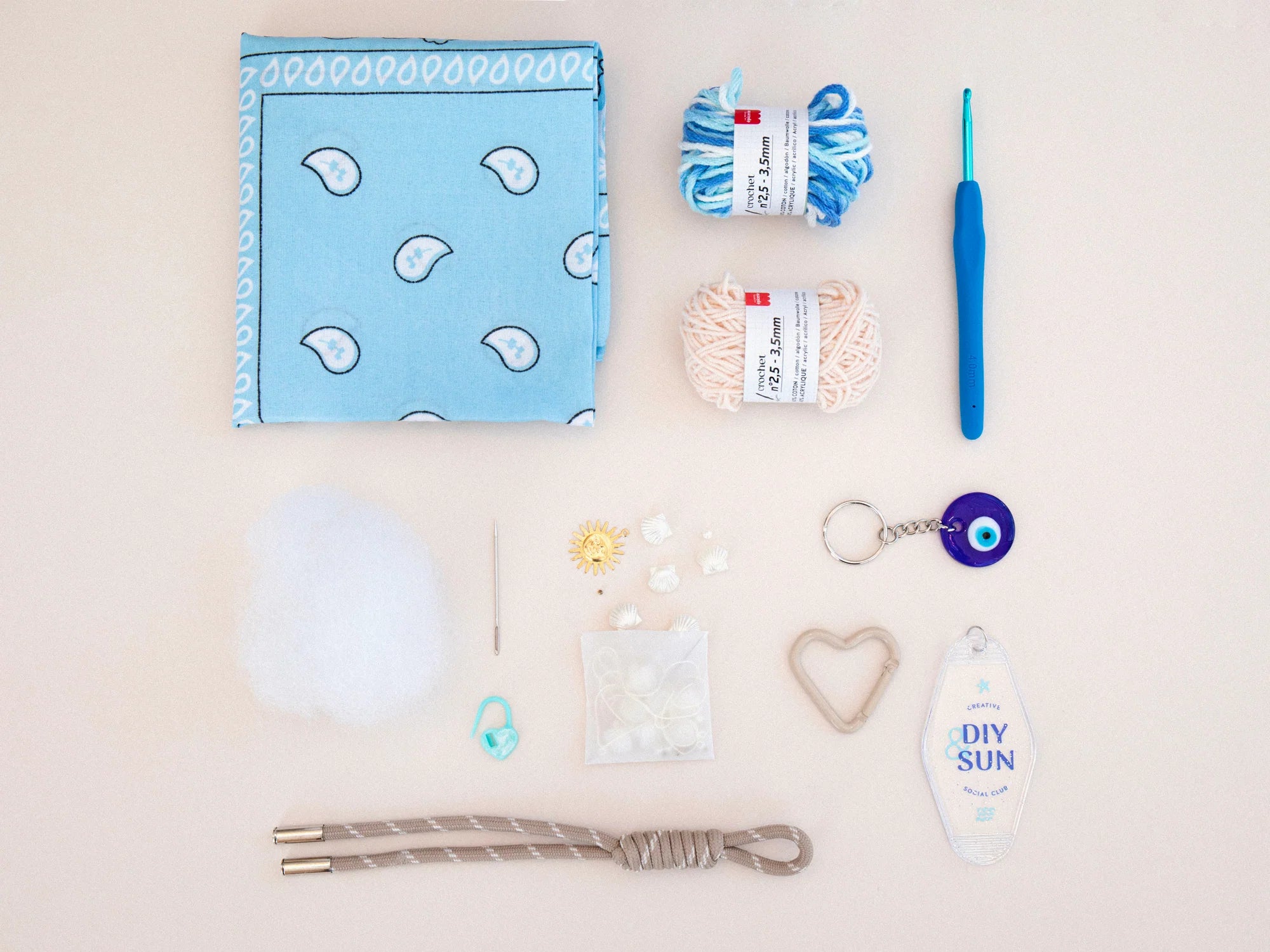 Kit DIY Crochet Bag Charms - Vitamin Sea
