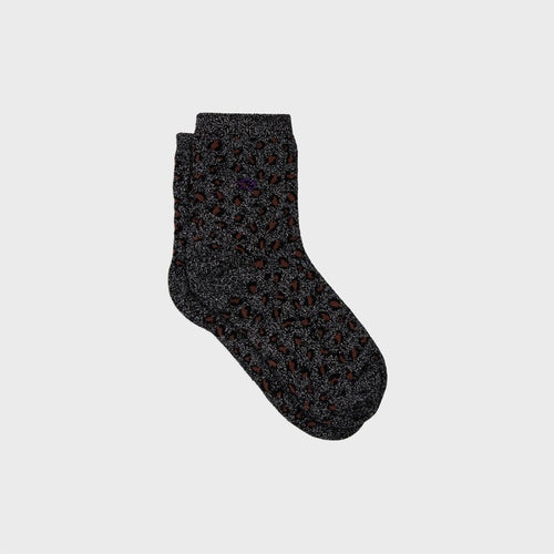 Billybelt Glittersokken - Leopard Zwart