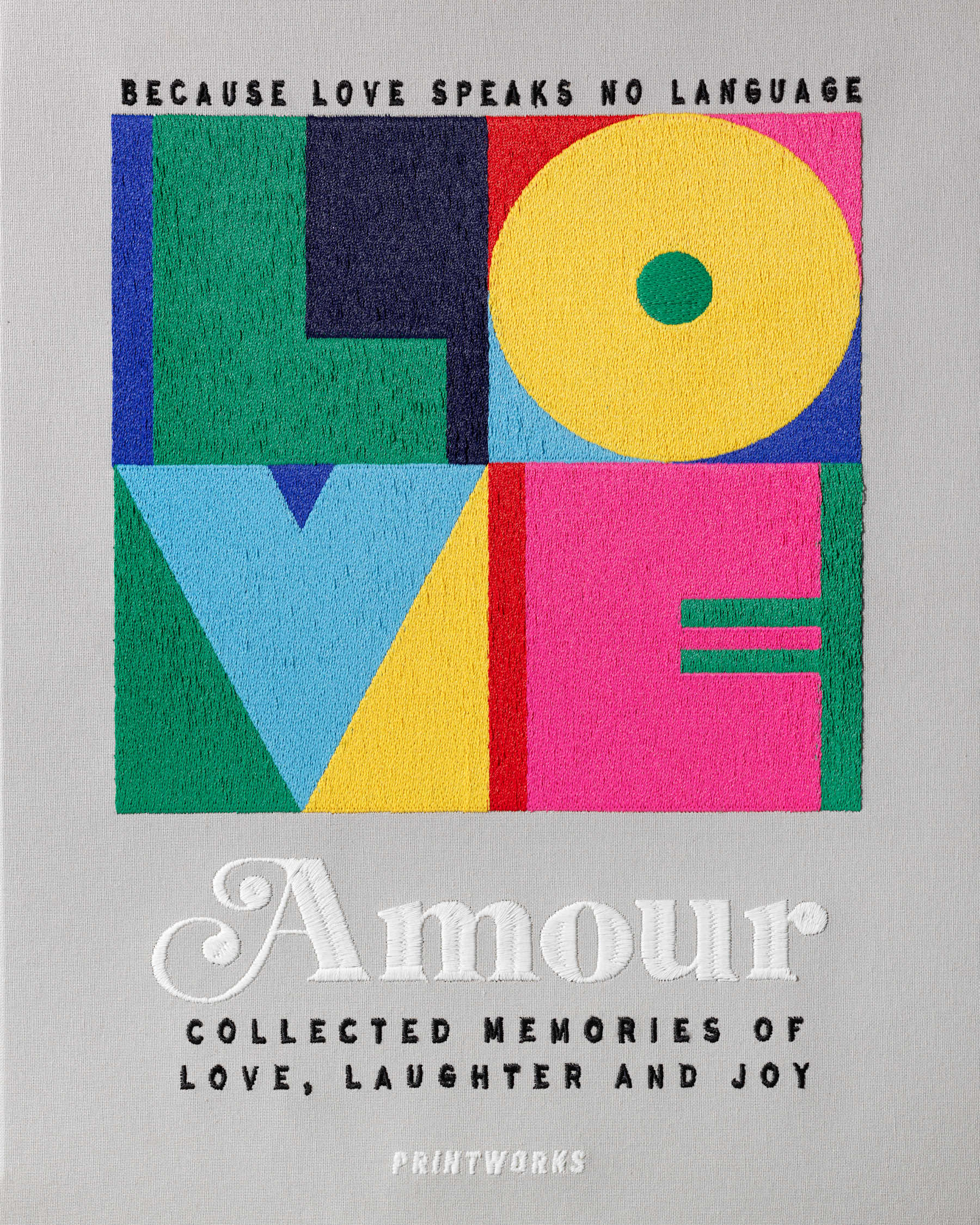 Printworks Embroidered Photo Album - Amour