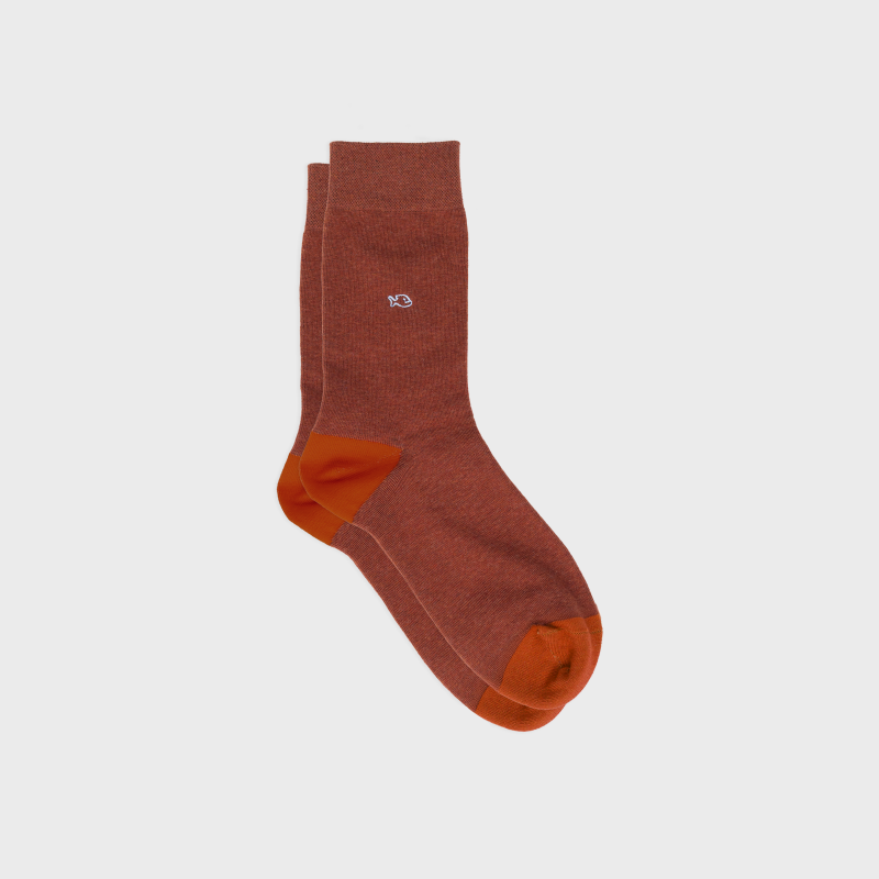 Billybelt Plain Socks - Melanged Red (onesize)