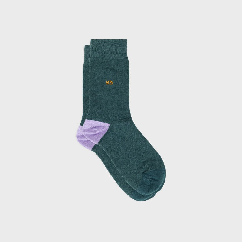Billybelt Plain Socks - Melanged Green (onesize)