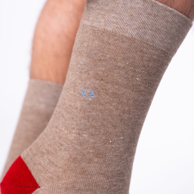 Billybelt Plain Socks - Brown (onesize)