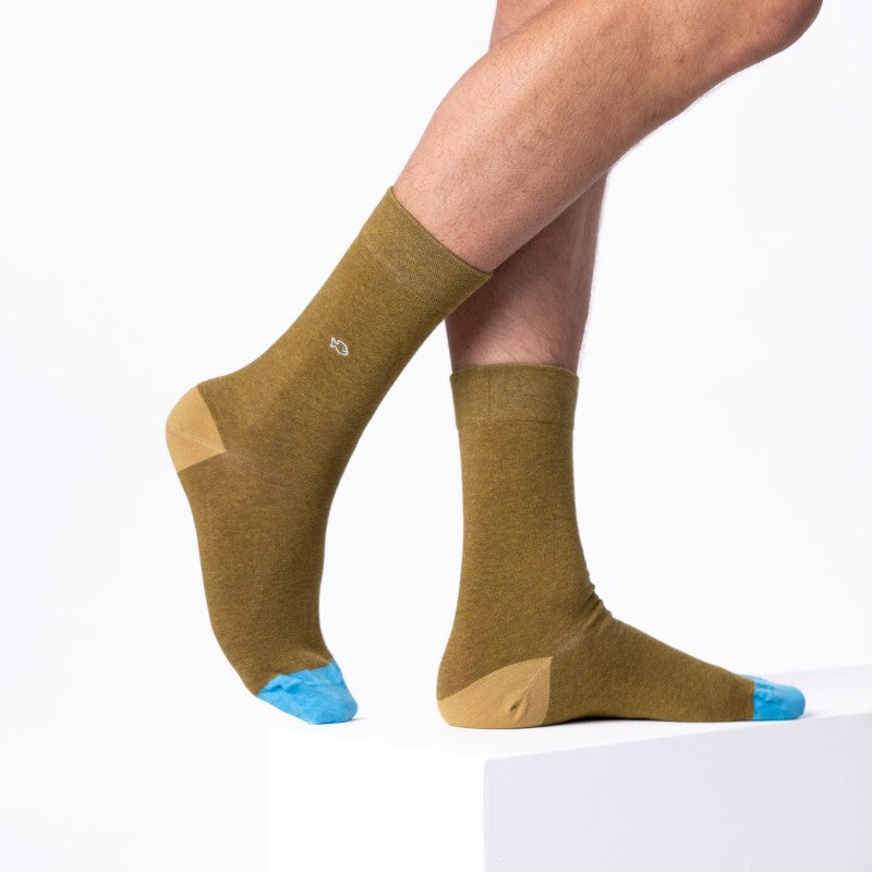 Billybelt Plain Socks - Olive (onesize)