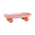 Tray Double Funky Oval - Pink