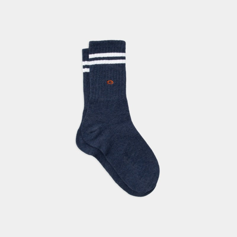 Billybelt Retro Sokken - Blauw En Wit Gestreept