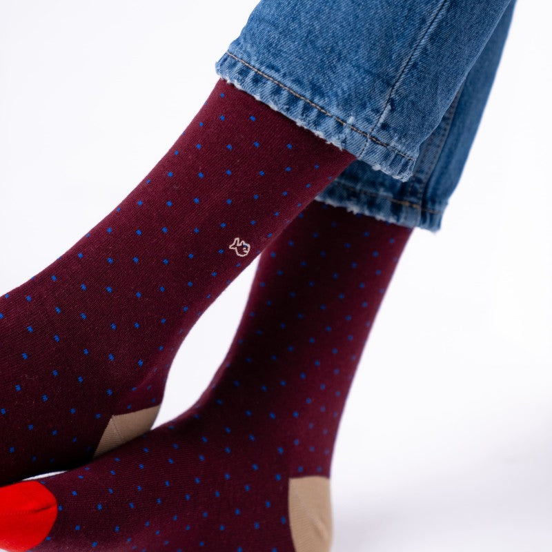 Billybelt Square Socks - Burgundy (onesize)