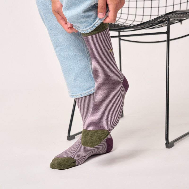 Billybelt Striped Socks - Pomerol (onesize)