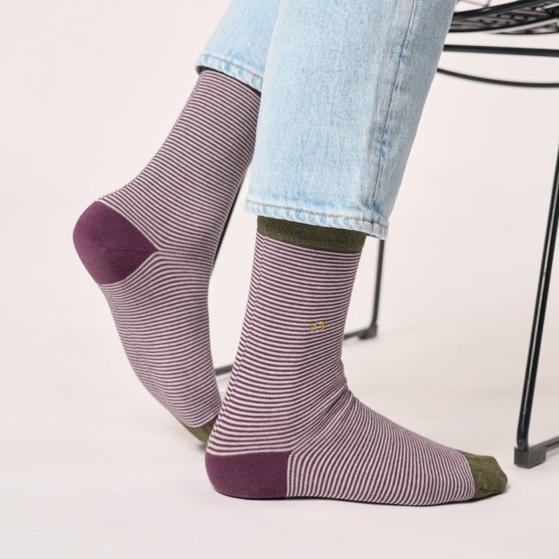 Billybelt Striped Socks - Pomerol (onesize)