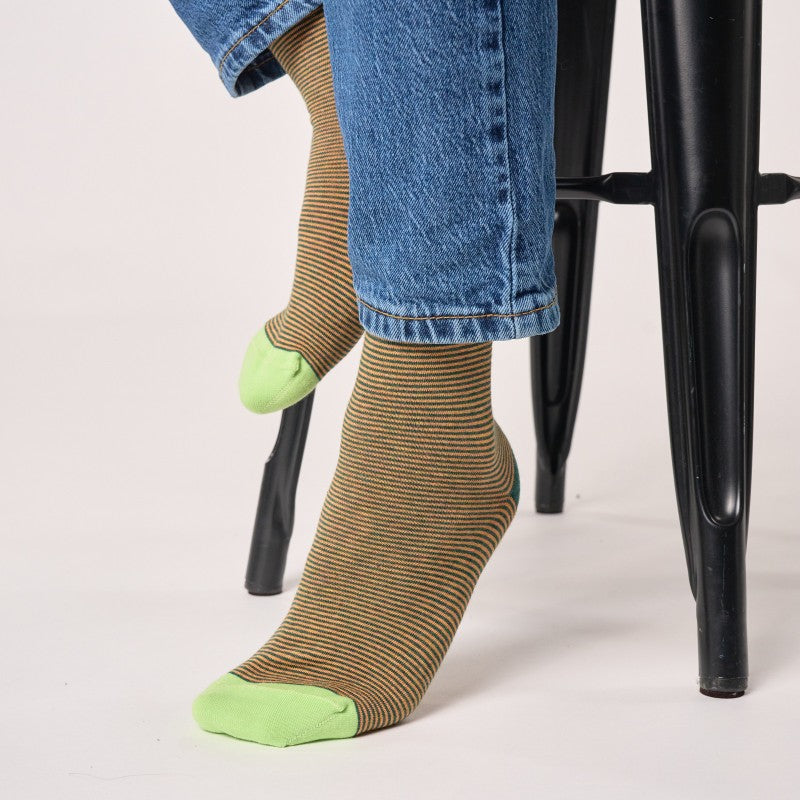 Billybelt Striped Socks - Forest (onesize)