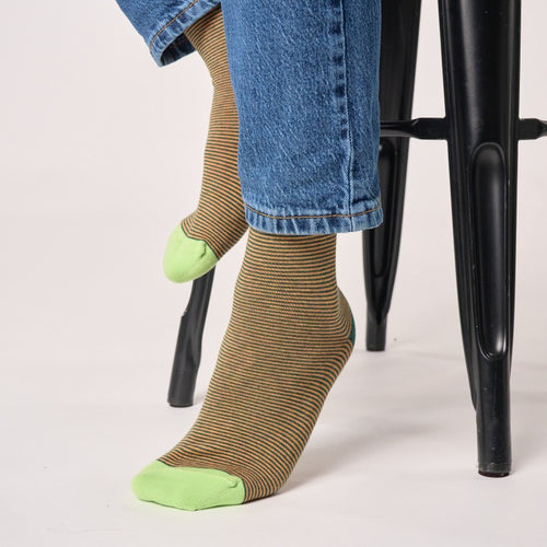 Billybelt Striped Socks - Forest (onesize)