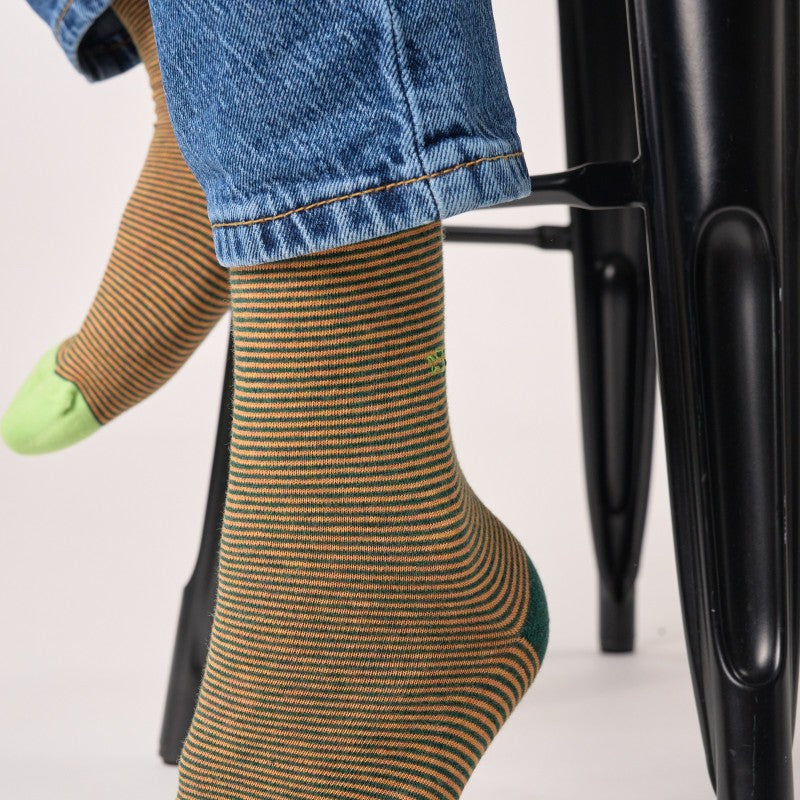 Billybelt Striped Socks - Forest (onesize)