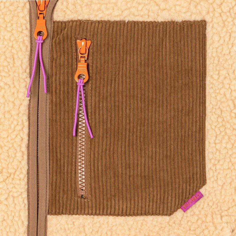 Mouwloos Vest Sherpa - Beige